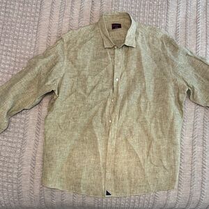 UNTUCKit Olive Linen Shirt